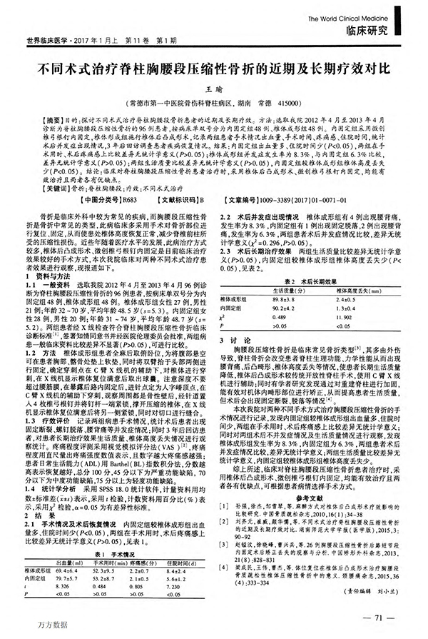 不同術(shù)式治療脊柱胸腰段壓縮性骨折的近期及長期療效對比_00.jpg